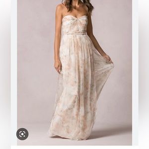 Jenny Yoo Nyla Print Blush Size 10